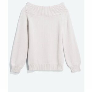 Off The Shoulder Cream Sweater